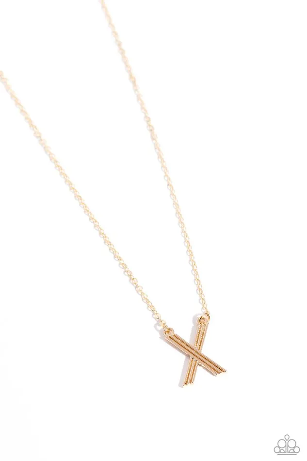 Paparazzi Necklace Leave Your Initials Gold X Paparazzi Jewelry Necklaces Paparazzi Necklace Leave Your Initials Gold X Paparazzi Jewelry Necklaces