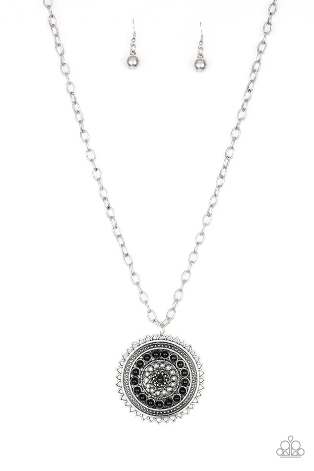 Paparazzi Necklace Lost SOL Black Paparazzi Jewelry Necklaces