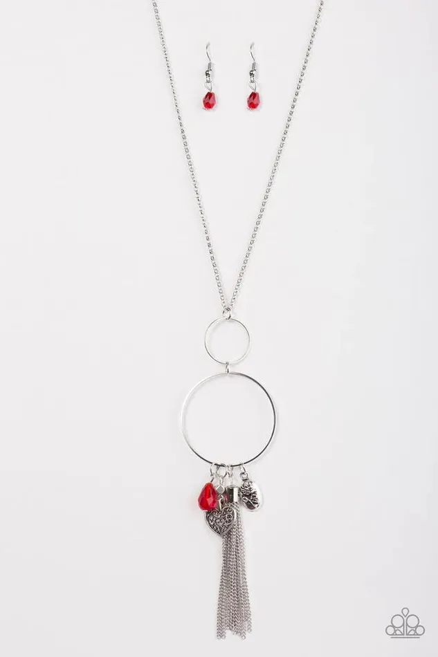 Paparazzi Necklace My Once Upon A Time Red Paparazzi Jewelry Necklaces
