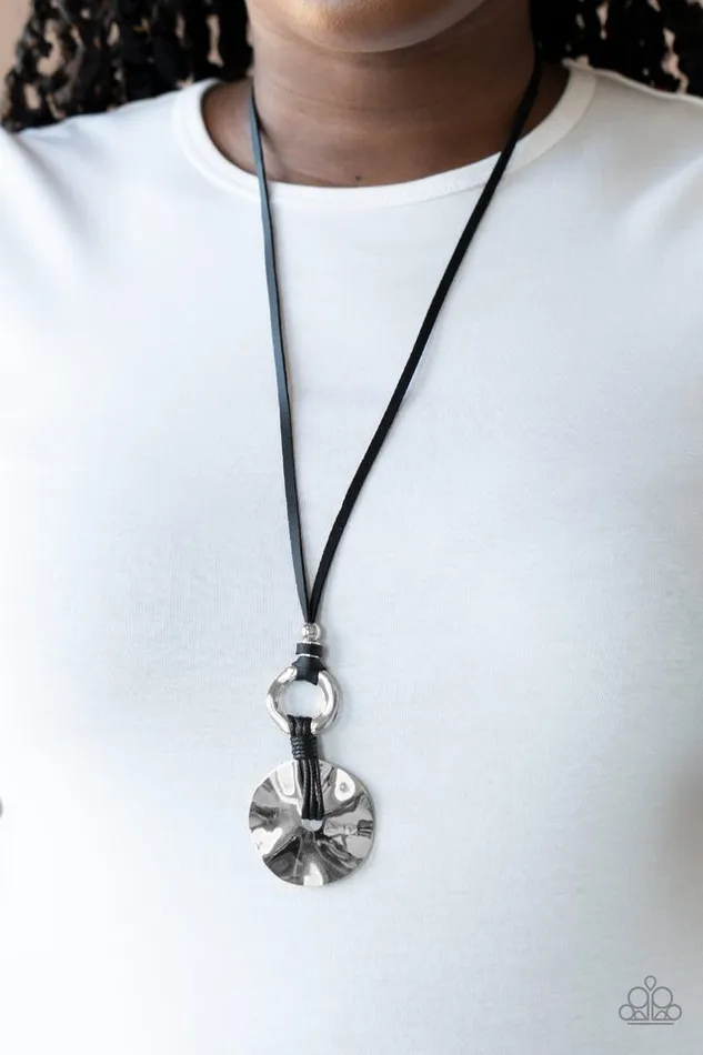 Paparazzi Necklace Nautical Nomad Black Paparazzi Jewelry Necklaces