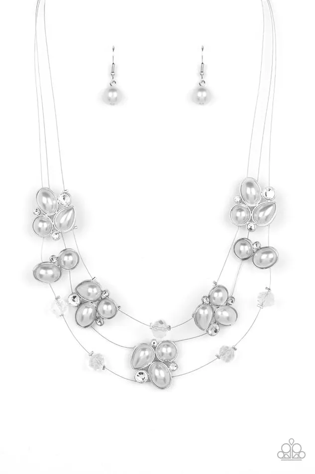 Paparazzi Necklace Snow Angels White Paparazzi Jewelry Necklaces Paparazzi Necklace Snow Angels White Paparazzi Jewelry Necklaces
