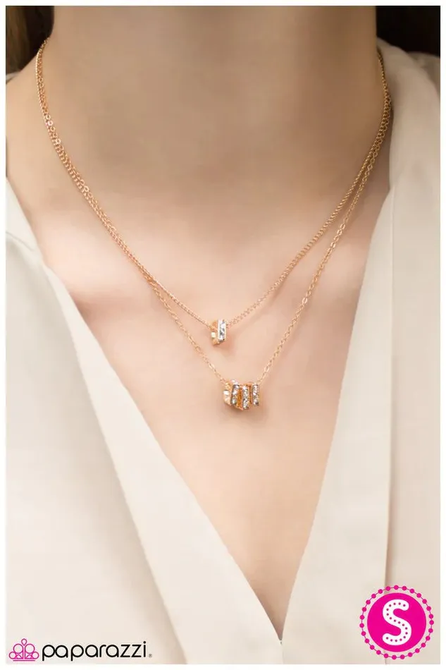 Paparazzi Necklace The Main Attraction Gold Paparazzi Jewelry Necklaces
