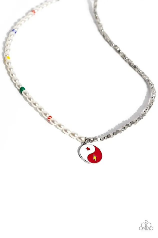 Paparazzi Necklace Youthful Yin and Yang Red Paparazzi Jewelry Necklaces Paparazzi Necklace Youthful Yin and Yang Red Paparazzi Jewelry Necklaces