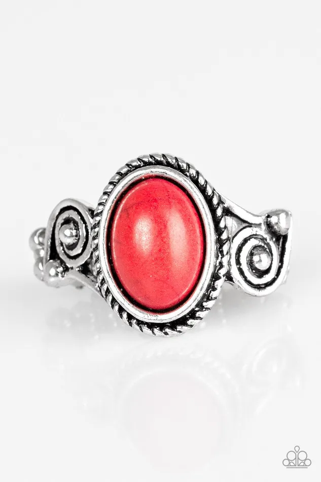 Paparazzi Ring Cactus Creek Red Paparazzi Jewelry Rings
