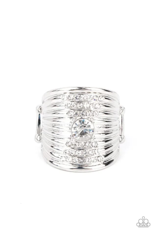 Paparazzi Ring Crystal Corsets White Paparazzi Jewelry Rings Paparazzi Ring Crystal Corsets White Paparazzi Jewelry Rings