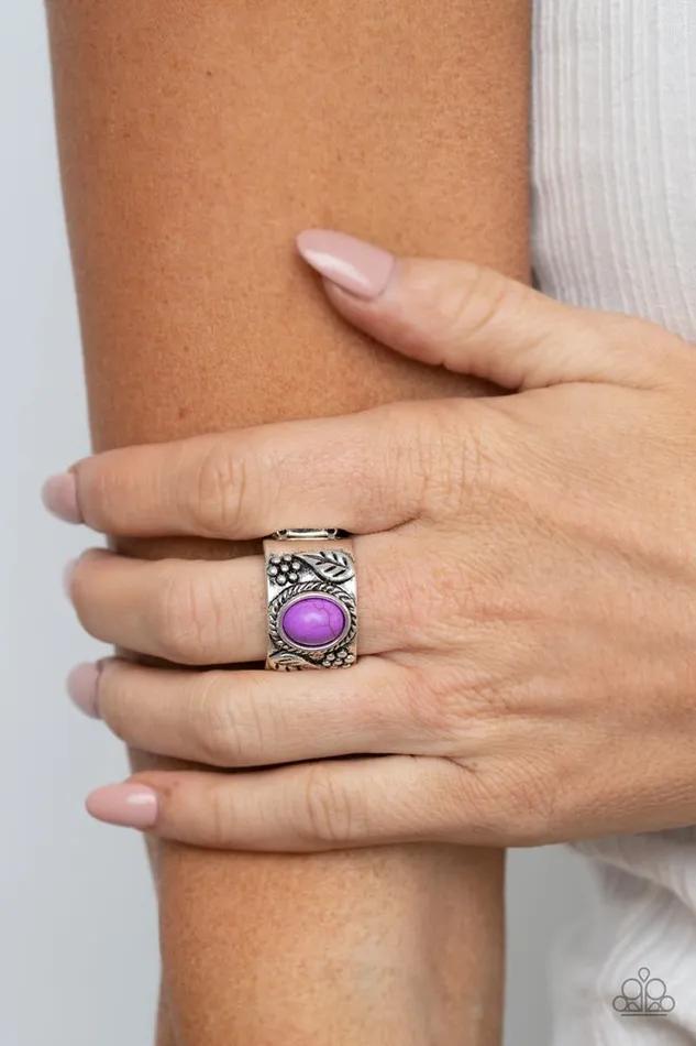 Paparazzi Ring FreeSpirited Fields Purple Paparazzi Jewelry Rings