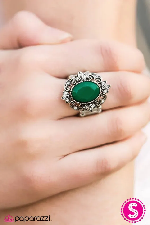 Paparazzi Ring Is It Love Or LUSTER Green Paparazzi Jewelry Rings