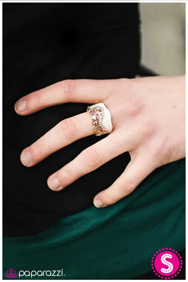 Paparazzi Ring Just Another Girl Gold Gold Paparazzi Jewelry Rings