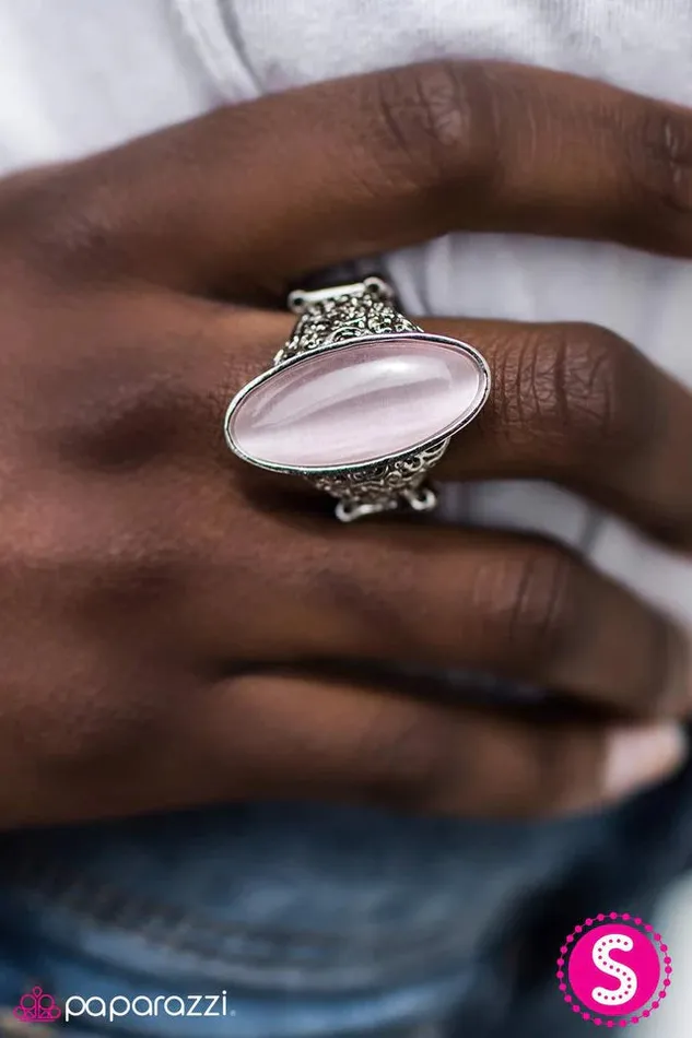Paparazzi Ring Look At Her GLOW Pink Paparazzi Jewelry Rings