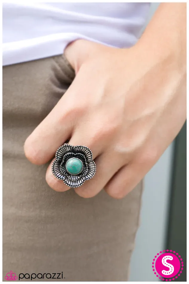 Paparazzi Ring Mojave Poppy Blue Paparazzi Jewelry Rings