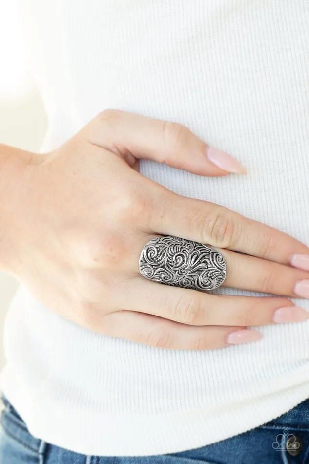 Paparazzi Ring Paisley Paradise Silver Paparazzi Jewelry Rings