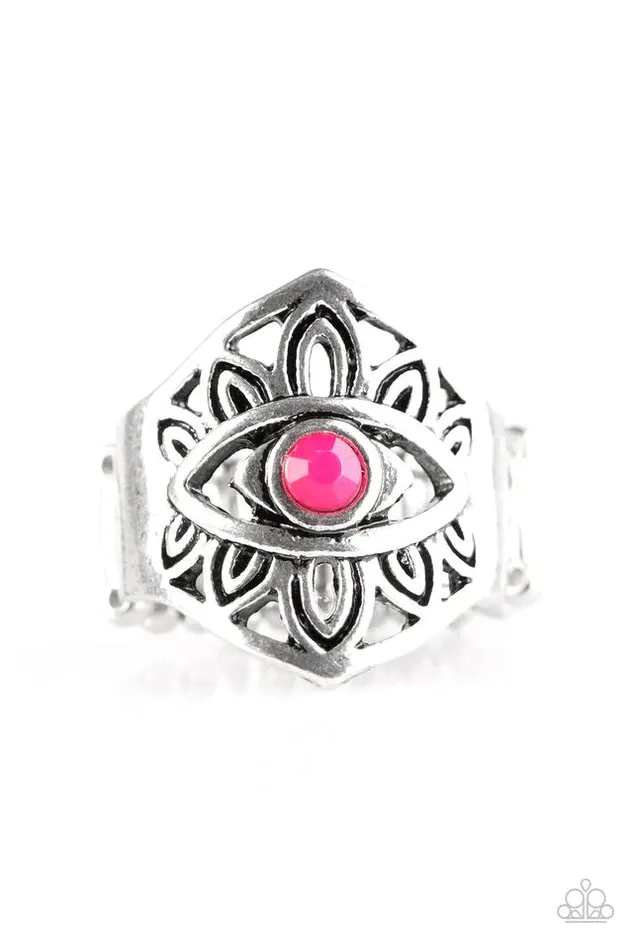 Paparazzi Ring Thats What EYE Want Pink Paparazzi Jewelry Rings