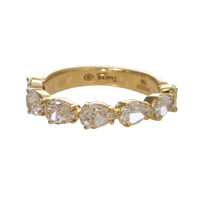Rings 130ctw LAmour Crisscut Pear Diamond 7Stone Band Christopher Designs Rings 130ctw LAmour Crisscut Pear Diamond 7Stone Band Christopher Designs