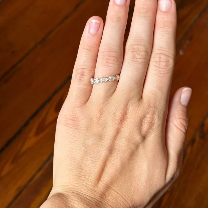 Rings 130ctw LAmour Crisscut Pear Diamond 7Stone Band Christopher Designs