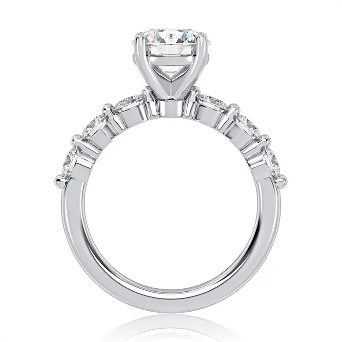 Rings A Jaffe 14K White Gold Semi Mount Diamond Ring A Jaffe