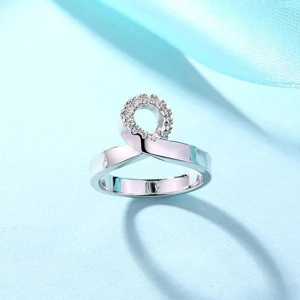Rings Belbren 925 Sterling Silver Infinity Ring Personalize with Gem Birthstones and Custom Engraving