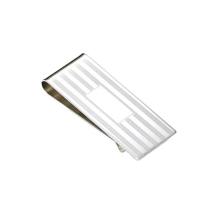 Rings Croghans Sterling Silver Engine Turned Money Clip