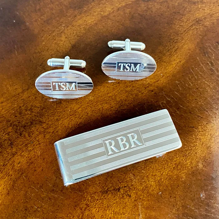 Rings Croghans Sterling Silver Engine Turned Money Clip