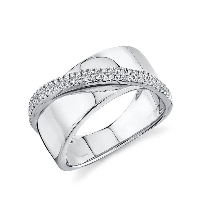 Rings Meierotto Jewelers 14K White Gold Diamond Bridge Ring