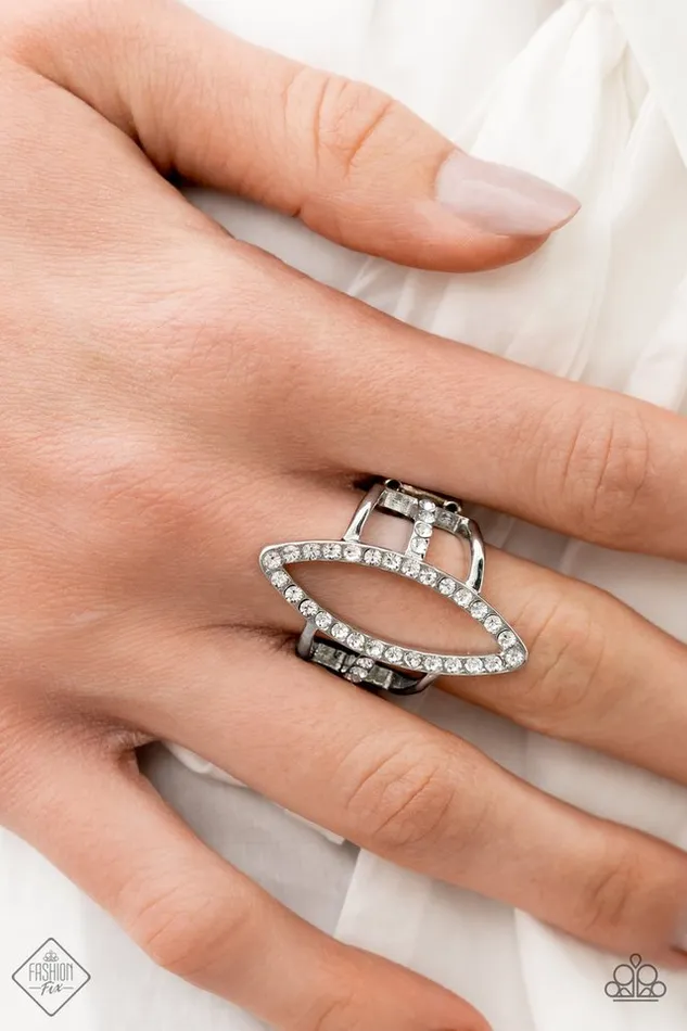 Rings Paparazzi Jewelry Paparazzi Ring Icy Intuition White
