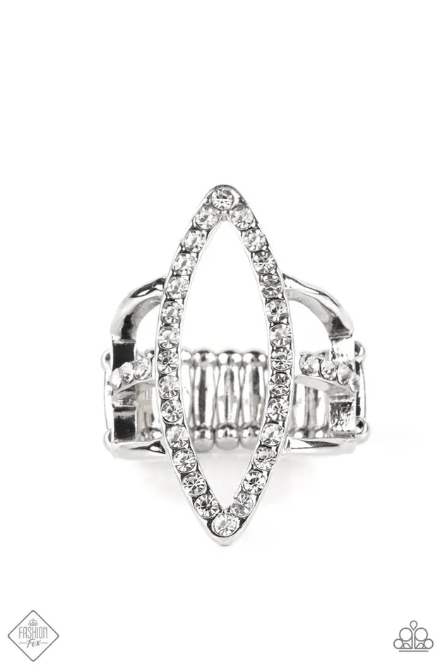 Rings Paparazzi Jewelry Paparazzi Ring Icy Intuition White Rings Paparazzi Jewelry Paparazzi Ring Icy Intuition White