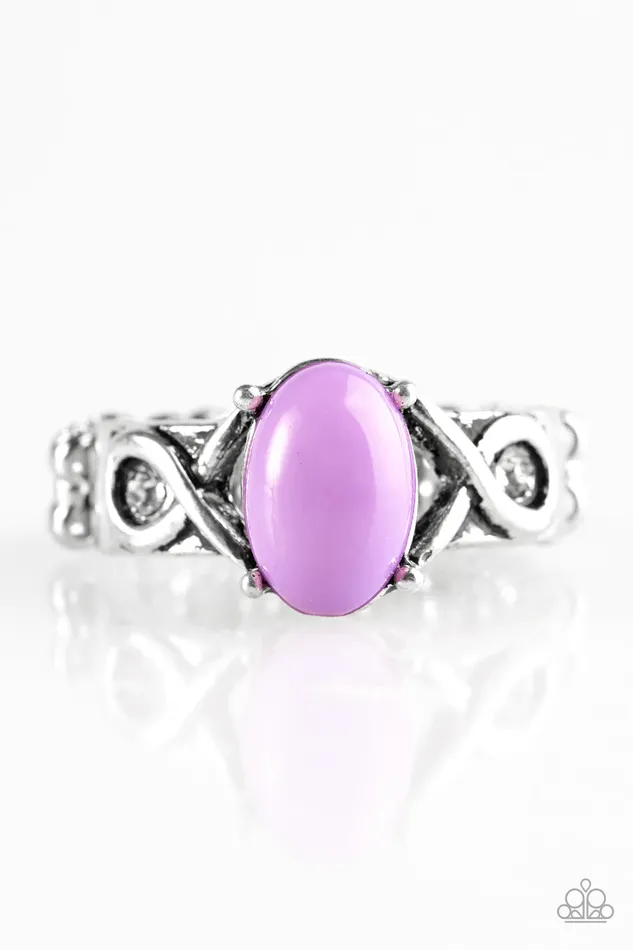Rings Paparazzi Jewelry Paparazzi Ring March To Your Own BEAD Purple