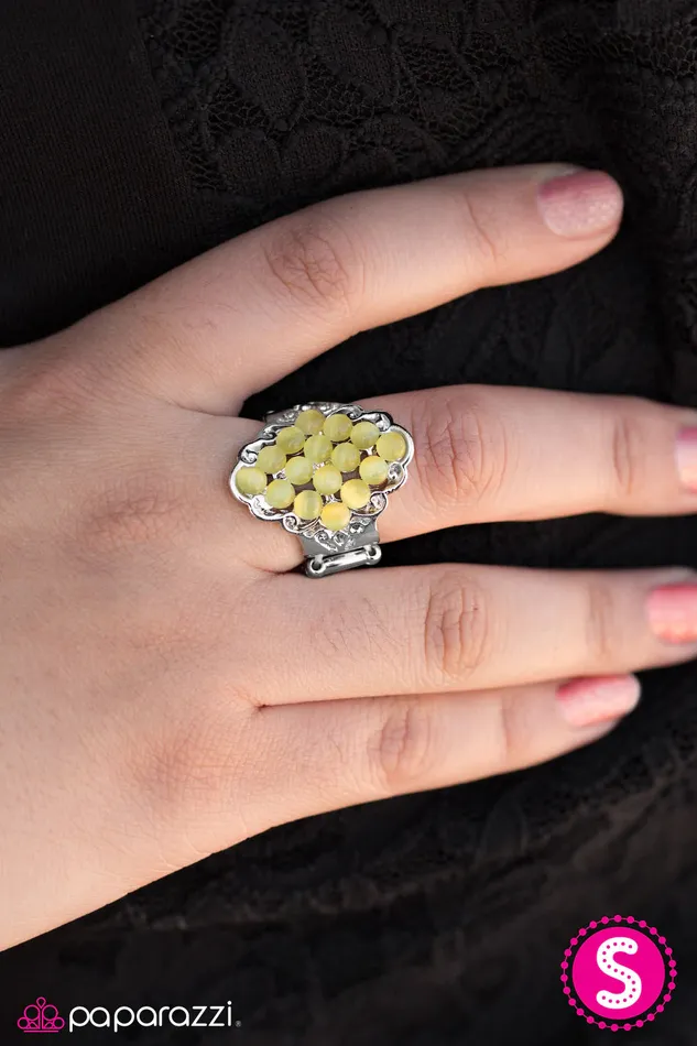 Rings Paparazzi Jewelry Paparazzi Ring Moonlit Musical Yellow