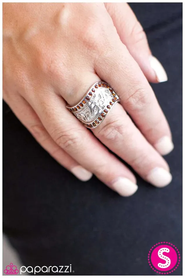 Rings Paparazzi Jewelry Paparazzi Ring Writing on the Wall Brown
