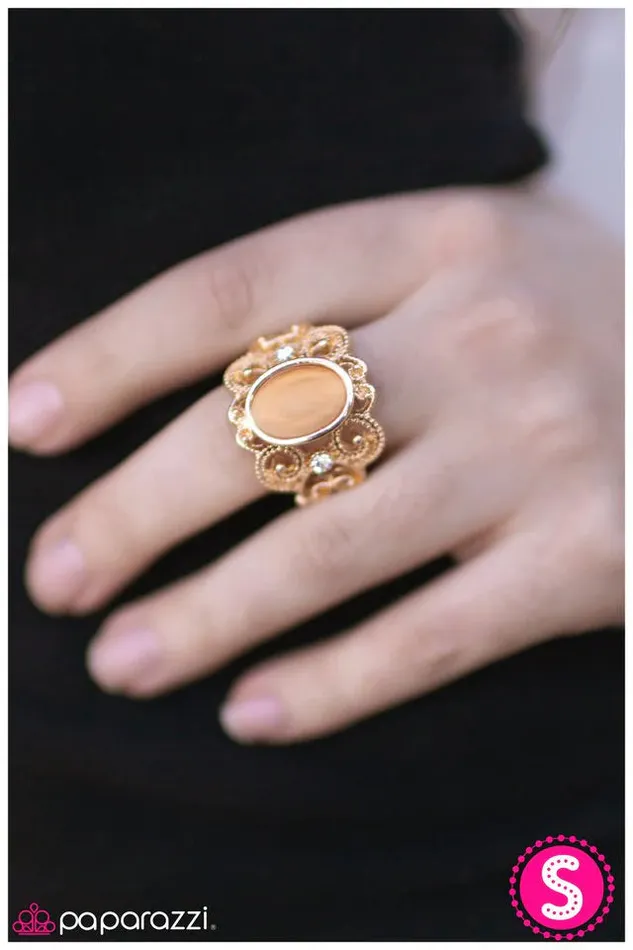 Rings Paparazzi Ring Finding Your Glass Slipper Gold Paparazzi Jewelry