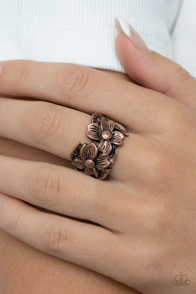 Rings Paparazzi Ring Island Eden Copper Paparazzi Jewelry