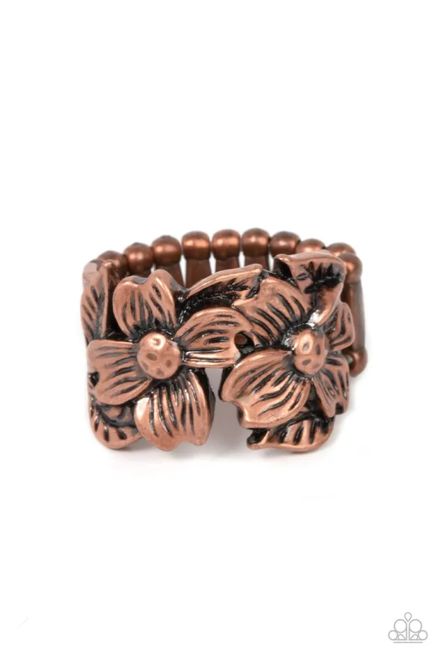 Rings Paparazzi Ring Island Eden Copper Paparazzi Jewelry Rings Paparazzi Ring Island Eden Copper Paparazzi Jewelry
