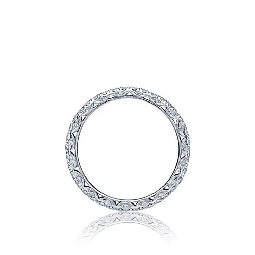Rings Tacori Tacori Petite Crescent Ladies 18K Gold Diamond Eternity Wedding Band Ring Rings Tacori Tacori Petite Crescent Ladies 18K Gold Diamond Eternity Wedding Band Ring
