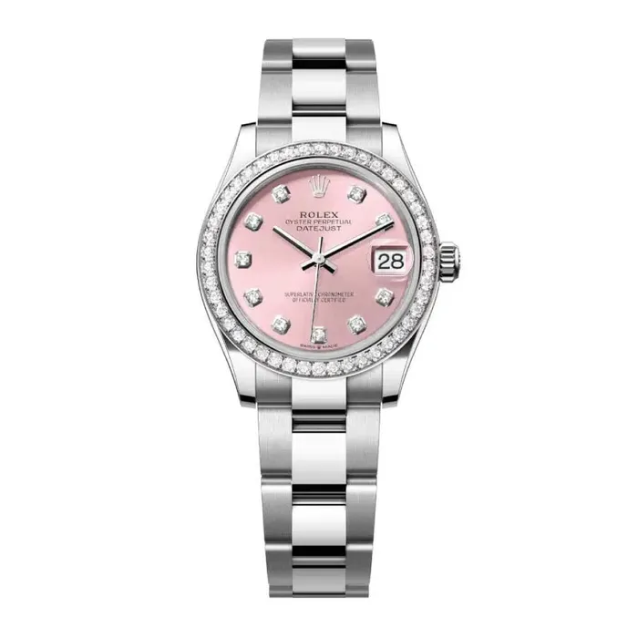 Rolex Bracelets Rolex Datejust 31mm Ref 278384rbr0035 Pink Diamond Dial Diamond Bezel Stainless Steel Oyster Bracelet Womens Watch Rolex Bracelets Rolex Datejust 31mm Ref 278384rbr0035 Pink Diamond Dial Diamond Bezel Stainless Steel Oyster Bracelet Womens Watch