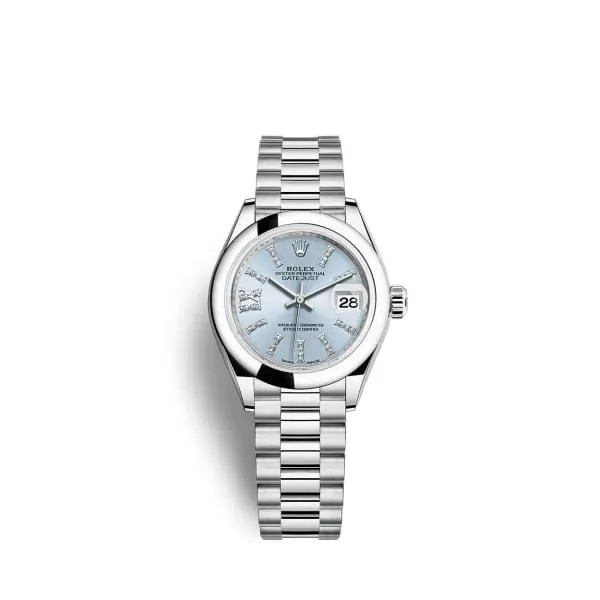 Rolex Bracelets Rolex LadyDatejust 28mm Ref 2791660002 Ice Blue Roman Diamond Dial Platinum President Bracelet Womens Watch Rolex Bracelets Rolex LadyDatejust 28mm Ref 2791660002 Ice Blue Roman Diamond Dial Platinum President Bracelet Womens Watch