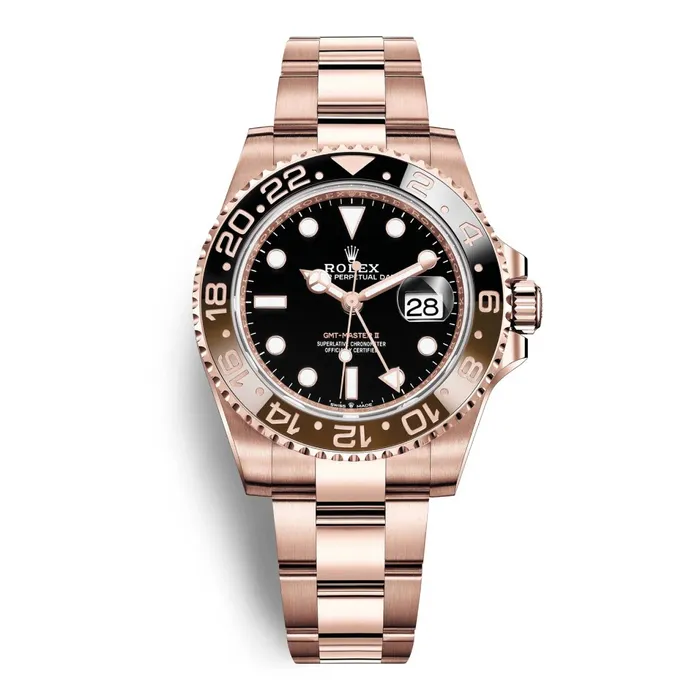 Rolex Rolex GMTMaster II Rootbeer 40mm Ref 126715chnr0001 Black Dial Brown Black Ceramic Bezel 18K Rose Gold Oyster Bracelet Mens Watch Bracelets Rolex Rolex GMTMaster II Rootbeer 40mm Ref 126715chnr0001 Black Dial Brown Black Ceramic Bezel 18K Rose Gold Oyster Bracelet Mens Watch Bracelets