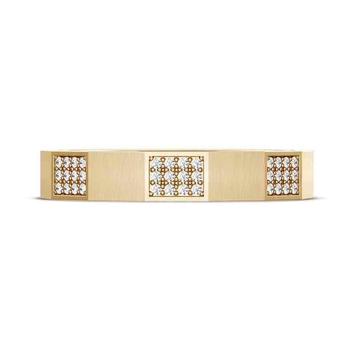 Tacori Rings Tacori 18K Yellow Gold Diamond 4mm Satin Band
