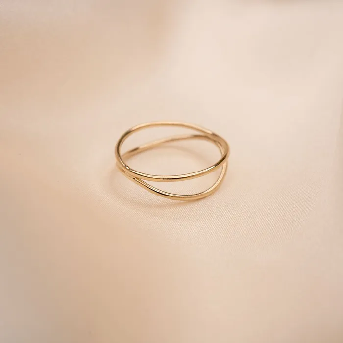 TheRoseGypsy Rings Gold Filled Double Ring