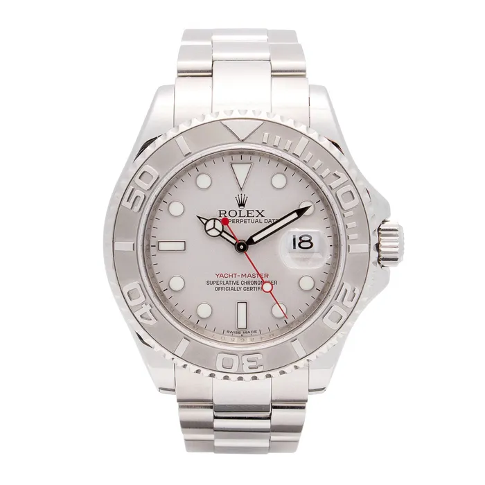 Watches Preowned Rolex Rolex Yachtmaster Watch Platinum DialBezel 40mm Automatic Preowned Watches Preowned Rolex Rolex Yachtmaster Watch Platinum DialBezel 40mm Automatic Preowned