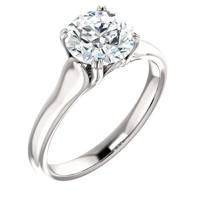 150 Ct Prong Setting Round Brilliant Natural Earth Mined Diamond Solitaire Ring GB Rings 150 Ct Prong Setting Round Brilliant Natural Earth Mined Diamond Solitaire Ring GB Rings