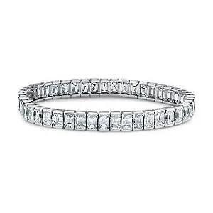 1575 Ct Emerald Bezel Set Natural Earth Mined Diamonds Tennis Bracelet GB Bracelets 1575 Ct Emerald Bezel Set Natural Earth Mined Diamonds Tennis Bracelet GB Bracelets