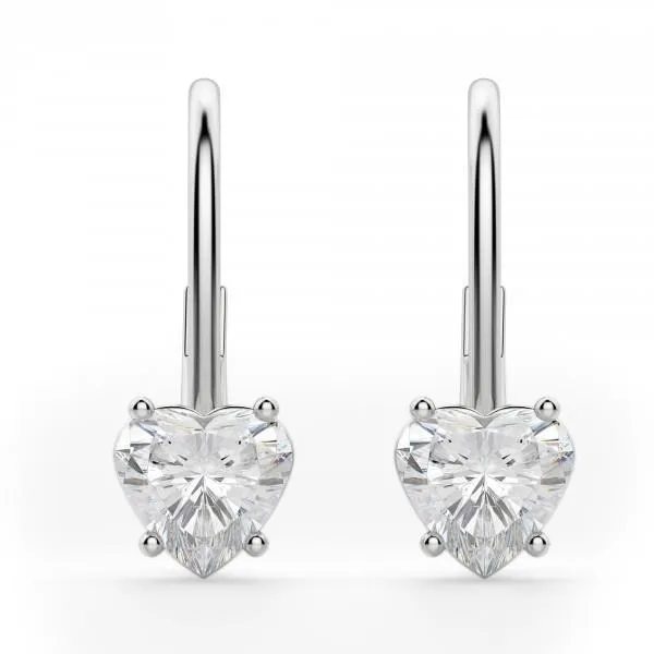 2 Carats Prong Set Heart Cut Natural Earth Mined Diamond Women Earring Gold Jewelry GB Earrings 2 Carats Prong Set Heart Cut Natural Earth Mined Diamond Women Earring Gold Jewelry GB Earrings