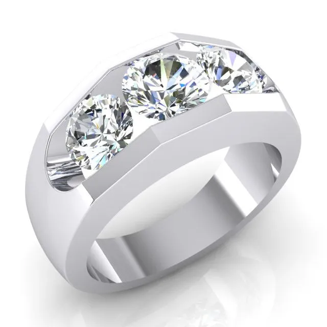 3 Stone Natural Earth Mined Diamond Mens Ring Gold 250 Carats HarryChadEntcom Rings 3 Stone Natural Earth Mined Diamond Mens Ring Gold 250 Carats HarryChadEntcom Rings