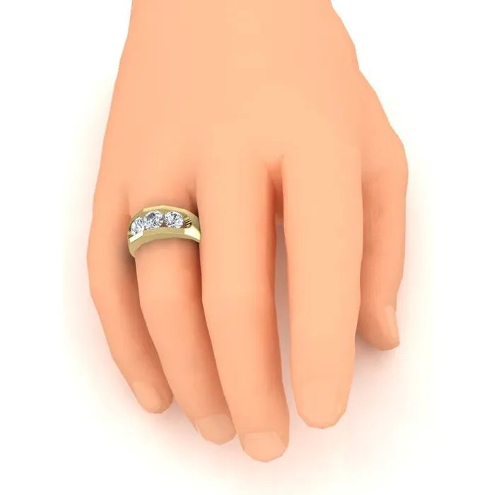 3 Stone Natural Earth Mined Diamond Mens Ring Gold 250 Carats HarryChadEntcom Rings 3 Stone Natural Earth Mined Diamond Mens Ring Gold 250 Carats HarryChadEntcom Rings