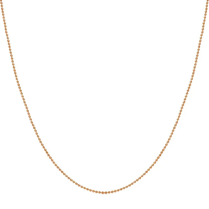 Bead Chain Necklace Rose Gold Hey Happiness Necklaces