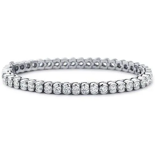 Bracelets 9 Ct Natural Earth Mined Diamonds Lady Tennis Bracelet New GB