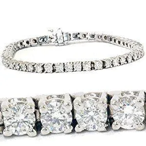 Bracelets GB 1080 Carats Tennis Bracelet Round Brilliant Natural Earth Mined Diamonds Bracelets GB 1080 Carats Tennis Bracelet Round Brilliant Natural Earth Mined Diamonds