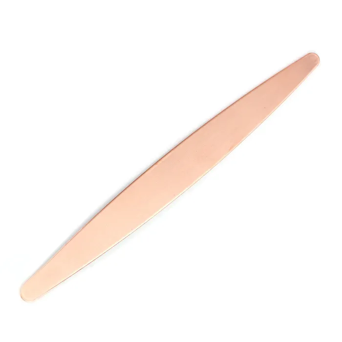 Copper Tapered Bracelet Blank 152mm 6 x 16mm 63 16 Gauge IA Bracelets