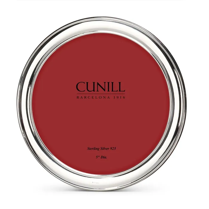 Cunill Rings Cunill Sterling Silver 5 Round Plain Frame