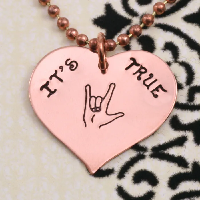 Earrings DS 38 ASL I Love You Sign Metal Design Stamp 8mm Beaducation Original