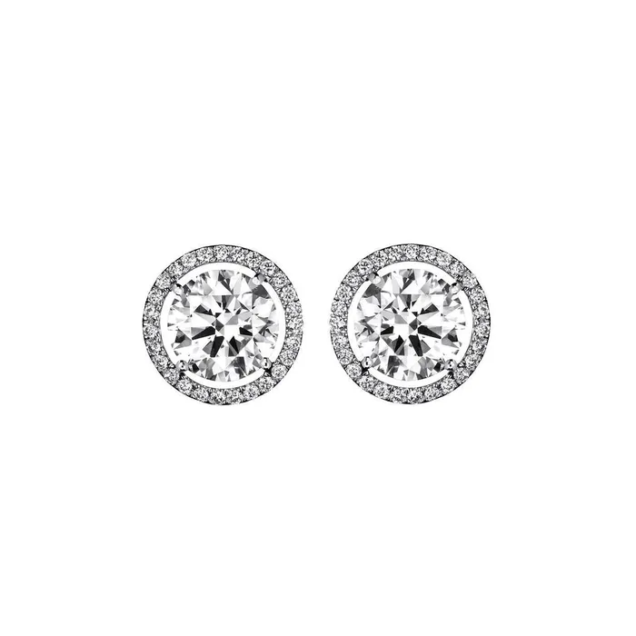 Earrings GB 404 Carats Gorgeous Round Cut Natural Earth Mined Diamonds Stud Halo Earrings Gold White 14K Earrings GB 404 Carats Gorgeous Round Cut Natural Earth Mined Diamonds Stud Halo Earrings Gold White 14K